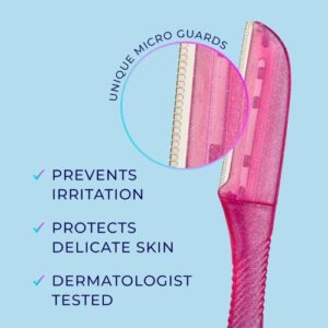 Disposable dermaplaning razor