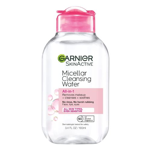 Garnier Micellar Cleansing Water – All-in-1 Makeup Remover & Facial Cleanser for All Skin Types, 3.4 Fl Oz (100mL) 3 Garnier Micellar Cleansing Water