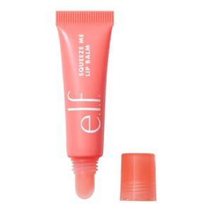 e.l.f. Squeeze Me Lip Balm – Strawberry Tint, Hyaluronic Acid Infused, Vegan & Cruelty-Free