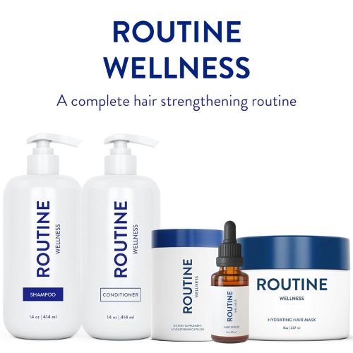 Routine Wellness Restorative Anti-Thinning Shampoo And Conditioner Set – Biotin-Infused, Color-Safe, Vegan Formula for Thinning Hair 6 Routine Wellness Shampoo